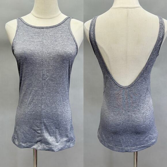 Lululemon Open Back Tank in Gray size 6 high neck yoga workout - Picture 15 of 15